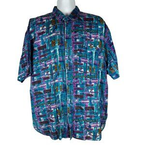 Van Heusen 417 Vintage Mens Authentic Sportswear Shirt Size L